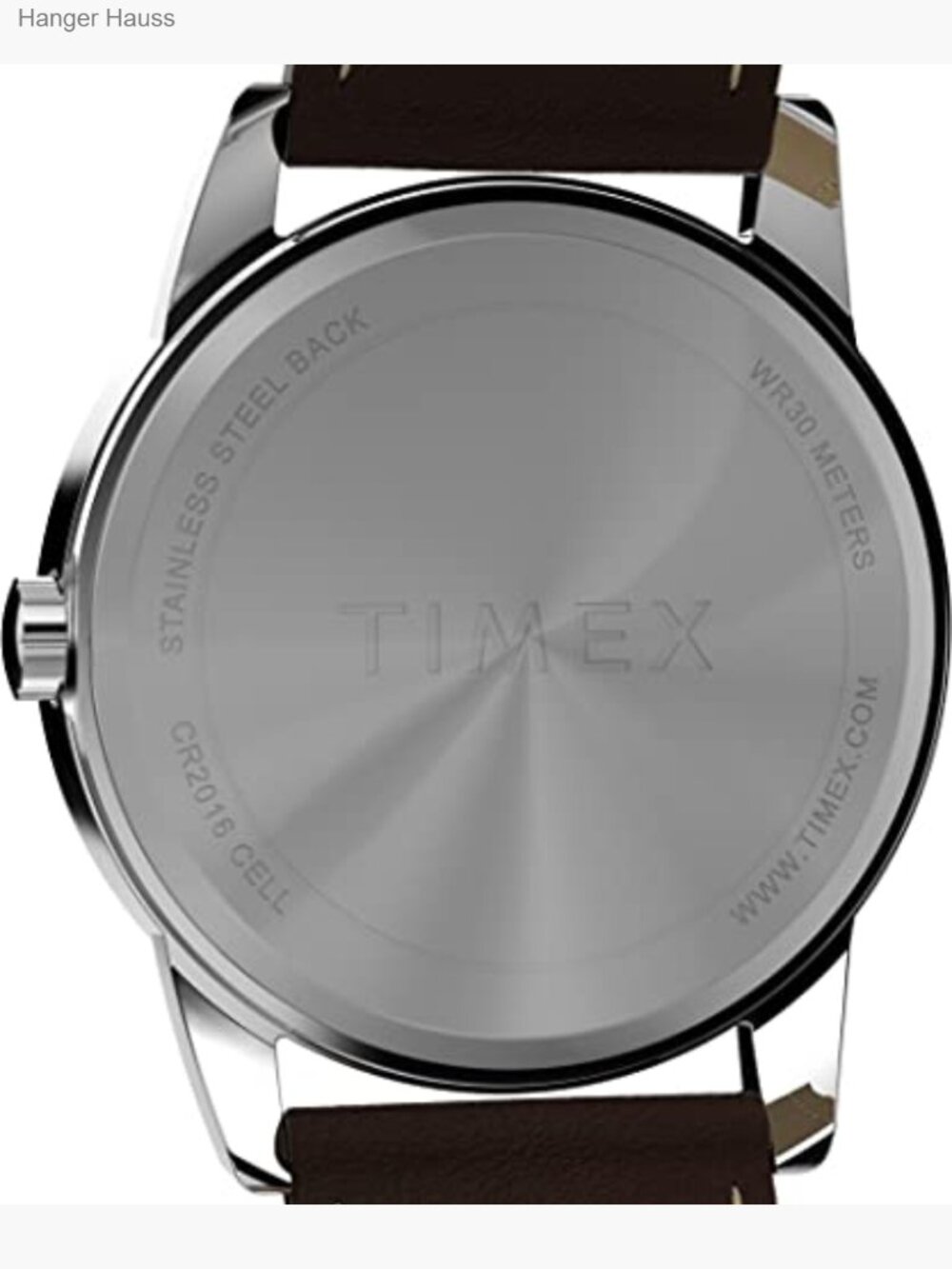 38mm Easy Reader Watch Leather Strap Quartz Indiglo Water Resistant - Picture 5 of 7